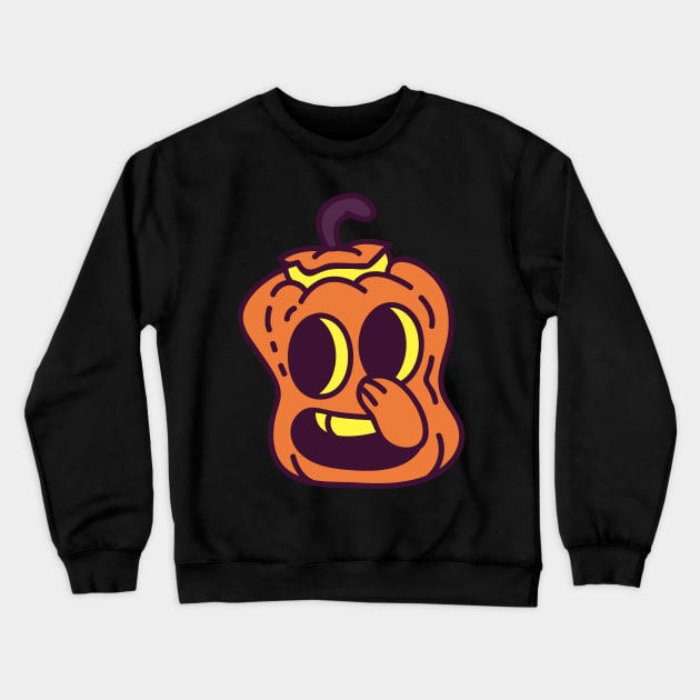 squidward Pumpkin Crewneck Sweatshirt by MigiDesu